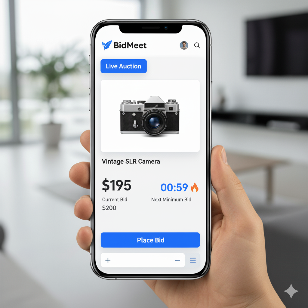 BidMeet Bidding Screen